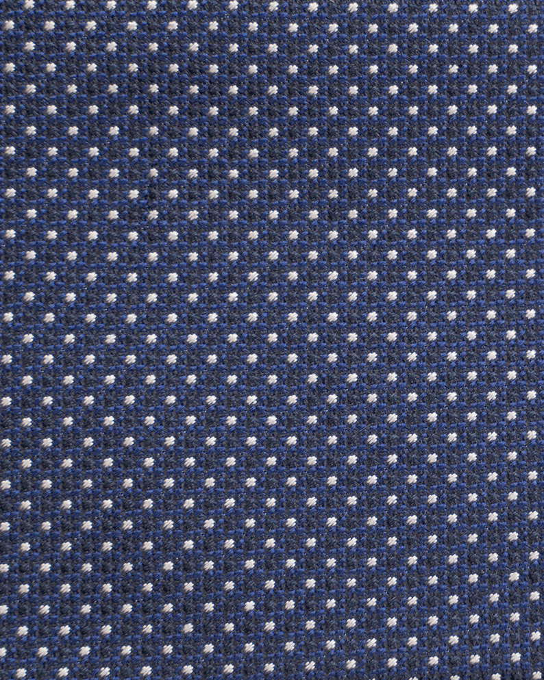 Mønstret Slips - Blå