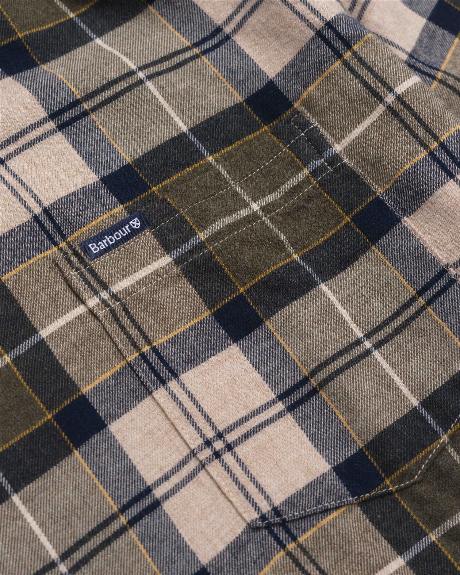 Rutet Flanell Skjorte - Beige