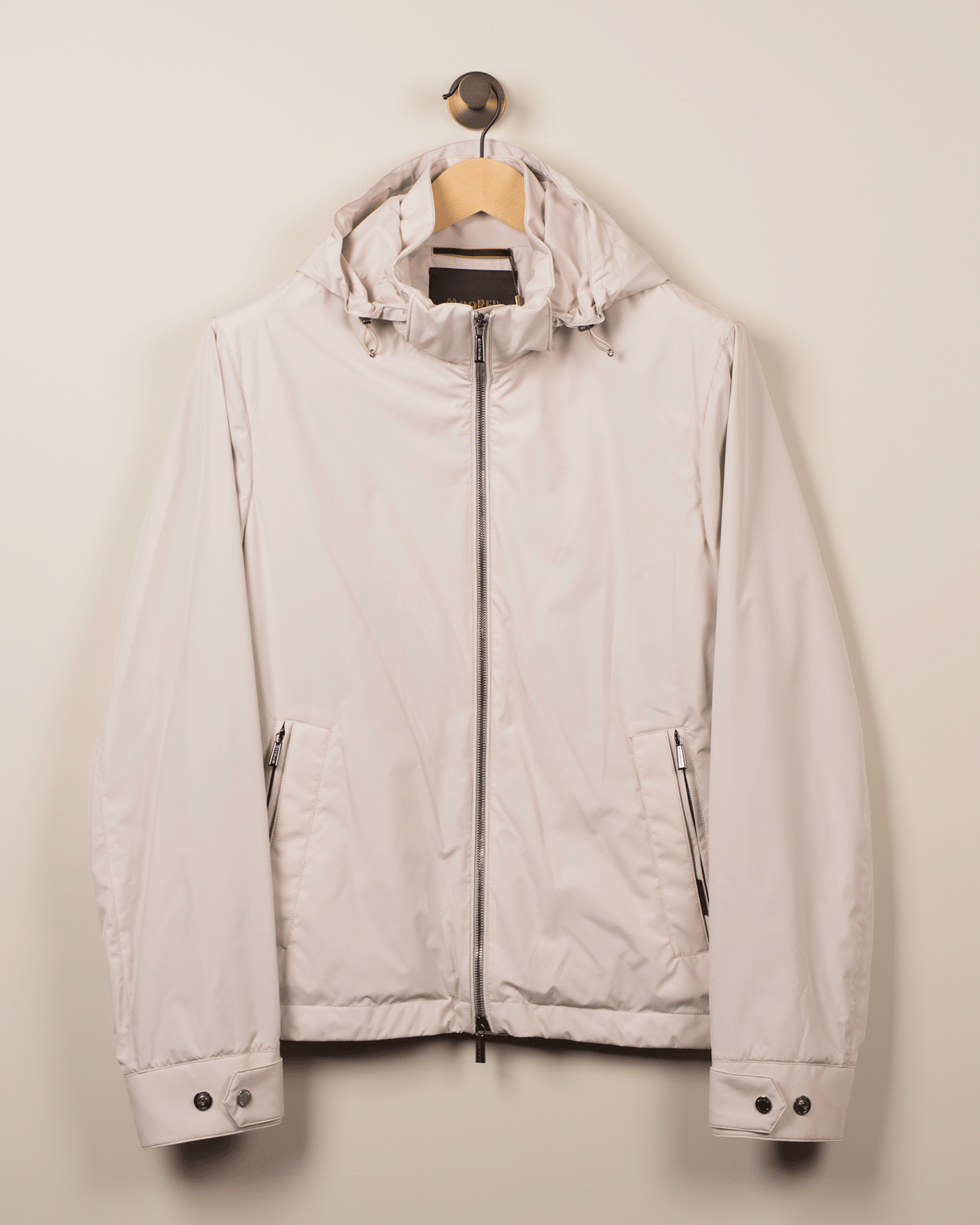 Kort Ytterjakke m/Hette - Beige