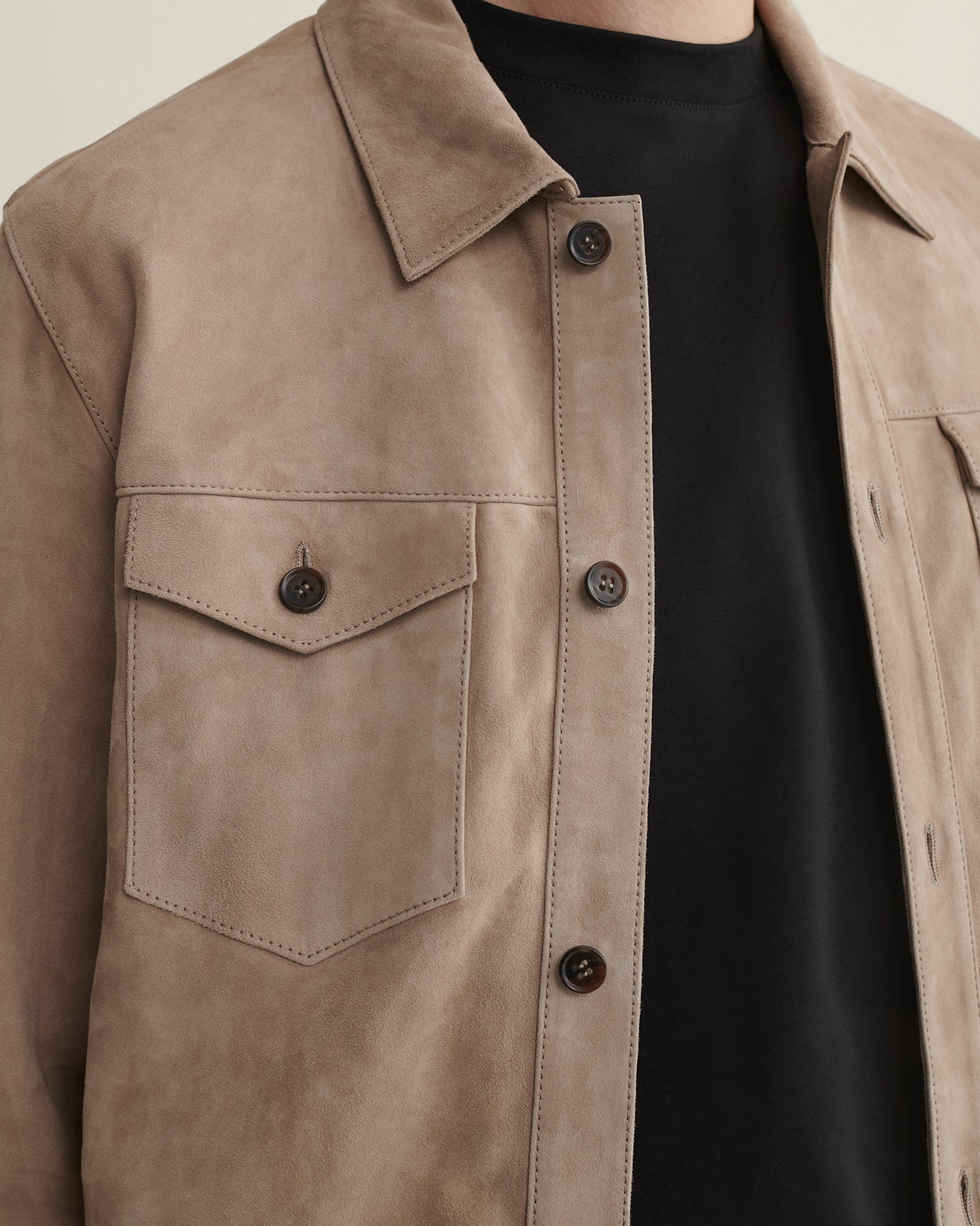 DEX Semsket skinn Western Overshirt