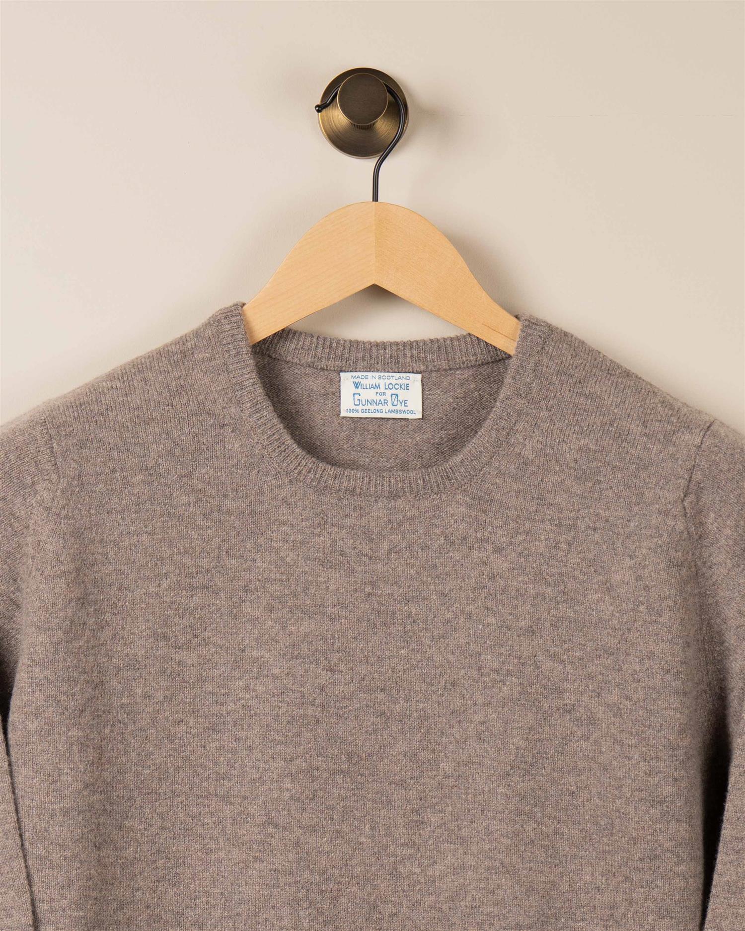 Rundhals Genser - Beige