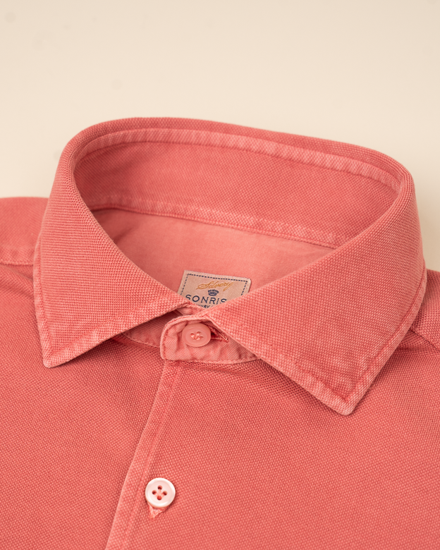 Pique Skjorte - Rød