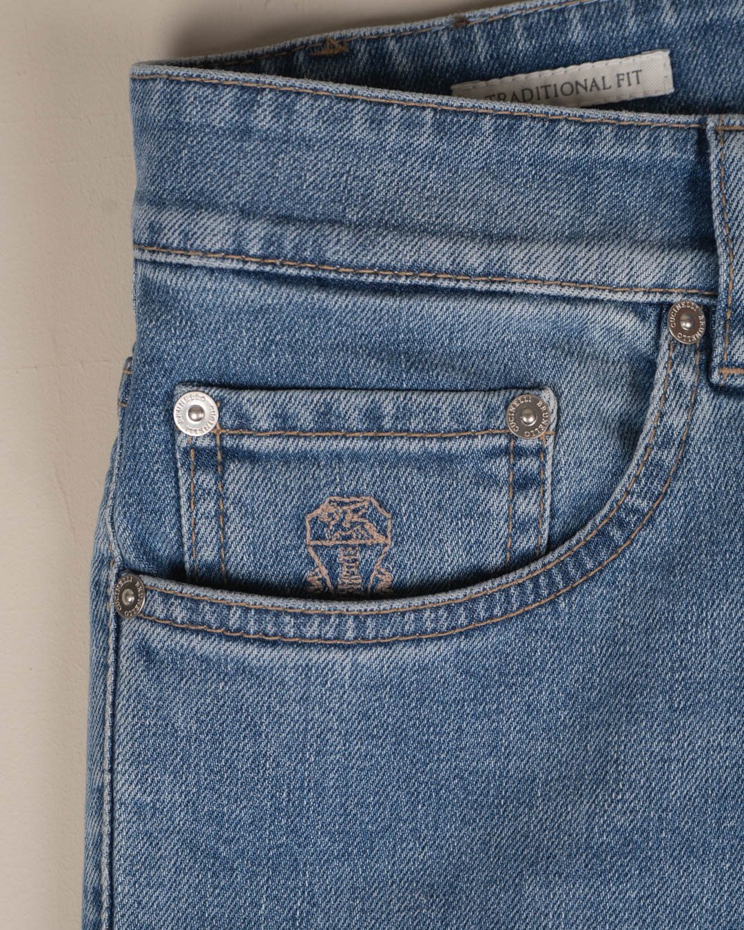Leisure fit five-pocket - Blå