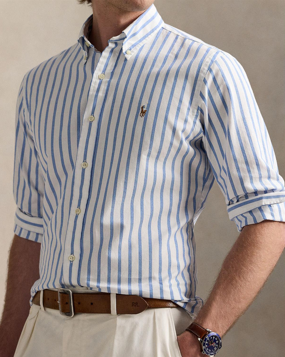 Oxford Shirt - Blå/Hvit