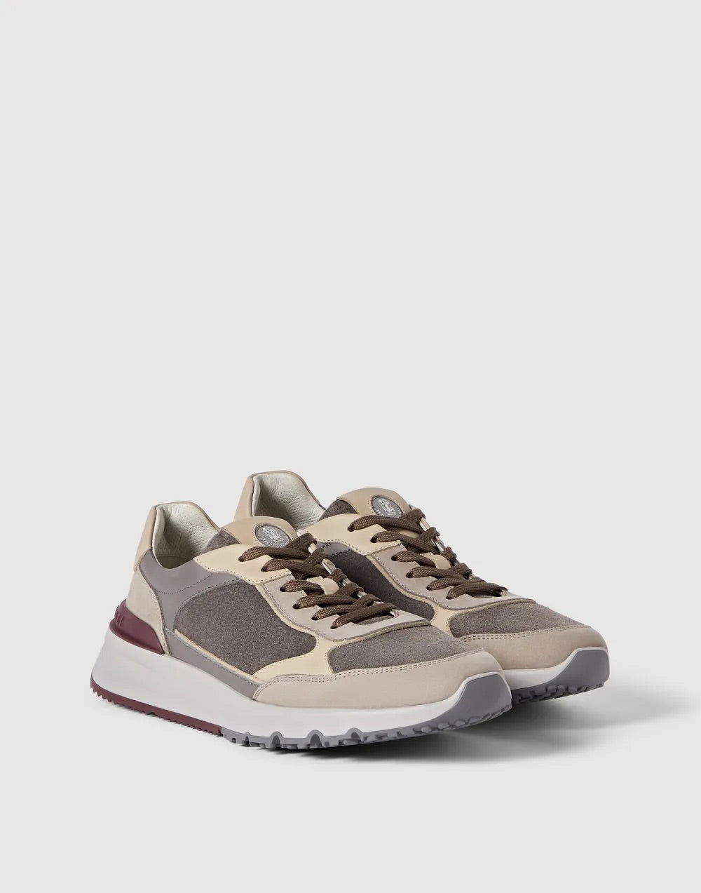 Nubuck and suede runners - Beige