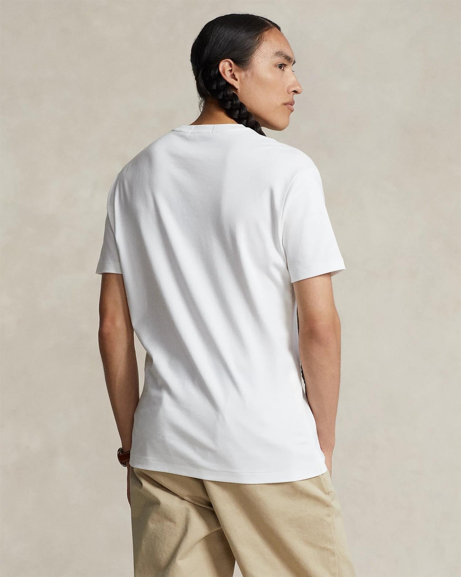 Custom Slim Fit Soft Cotton T-Shirt - Hvit
