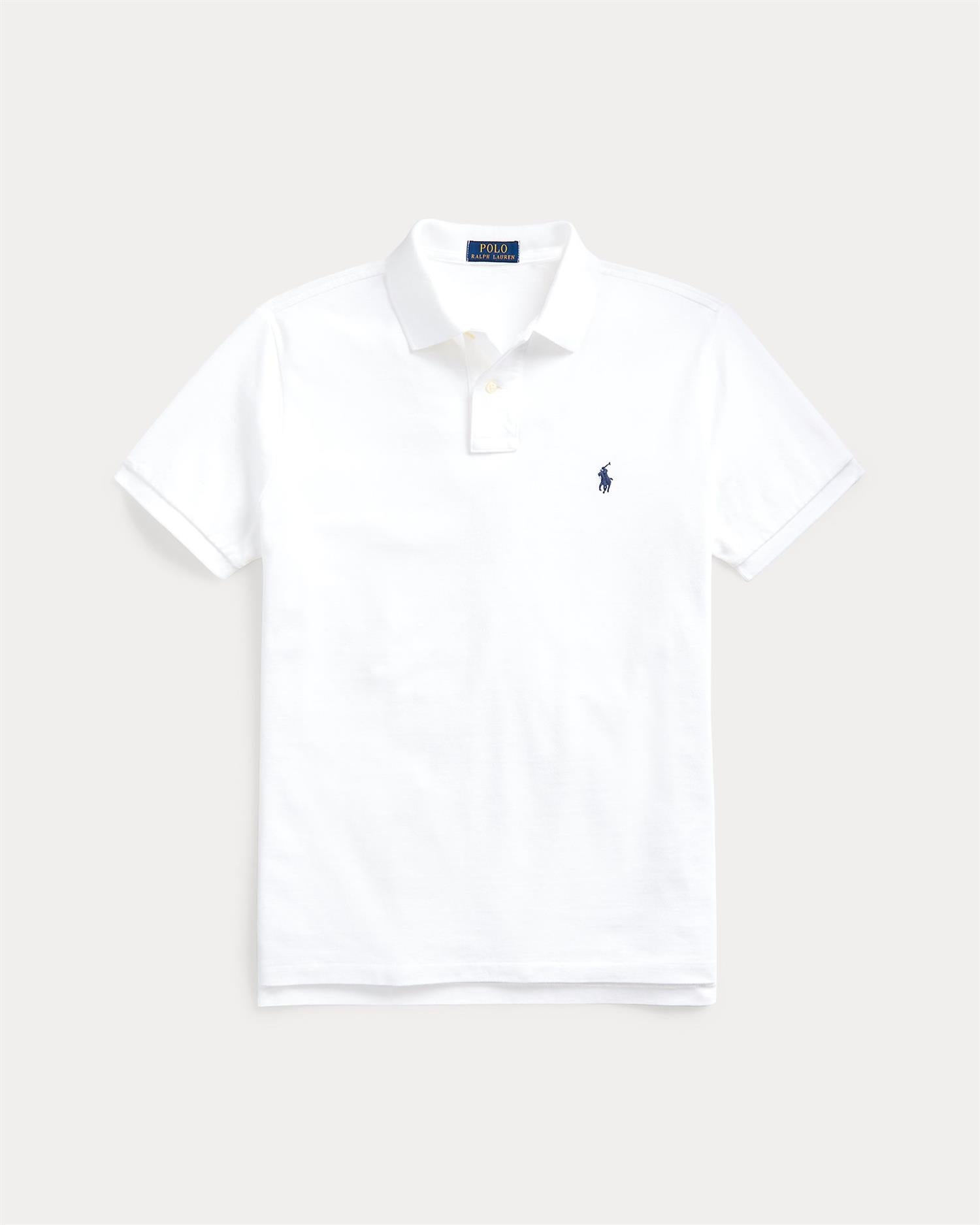 Custom Slim Fit Polo Hvit