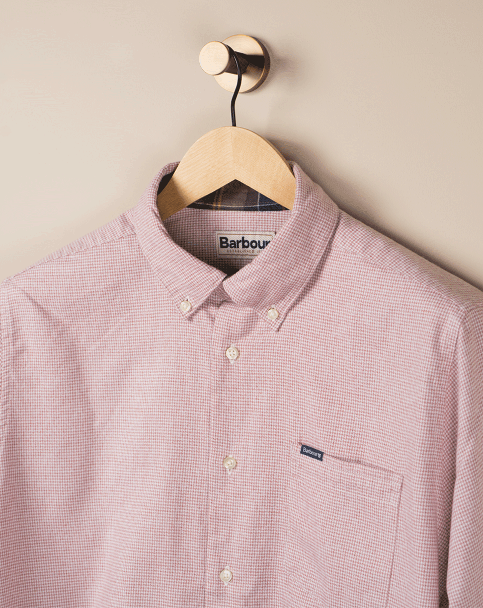 Huntann Rutet Flanell Skjorte - Rosa