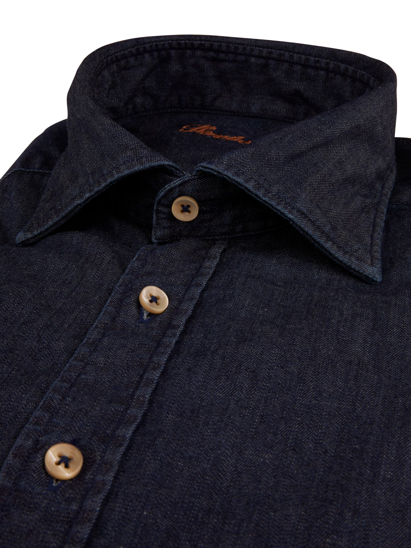 Skjorte Regular Fit - Mørk Denim