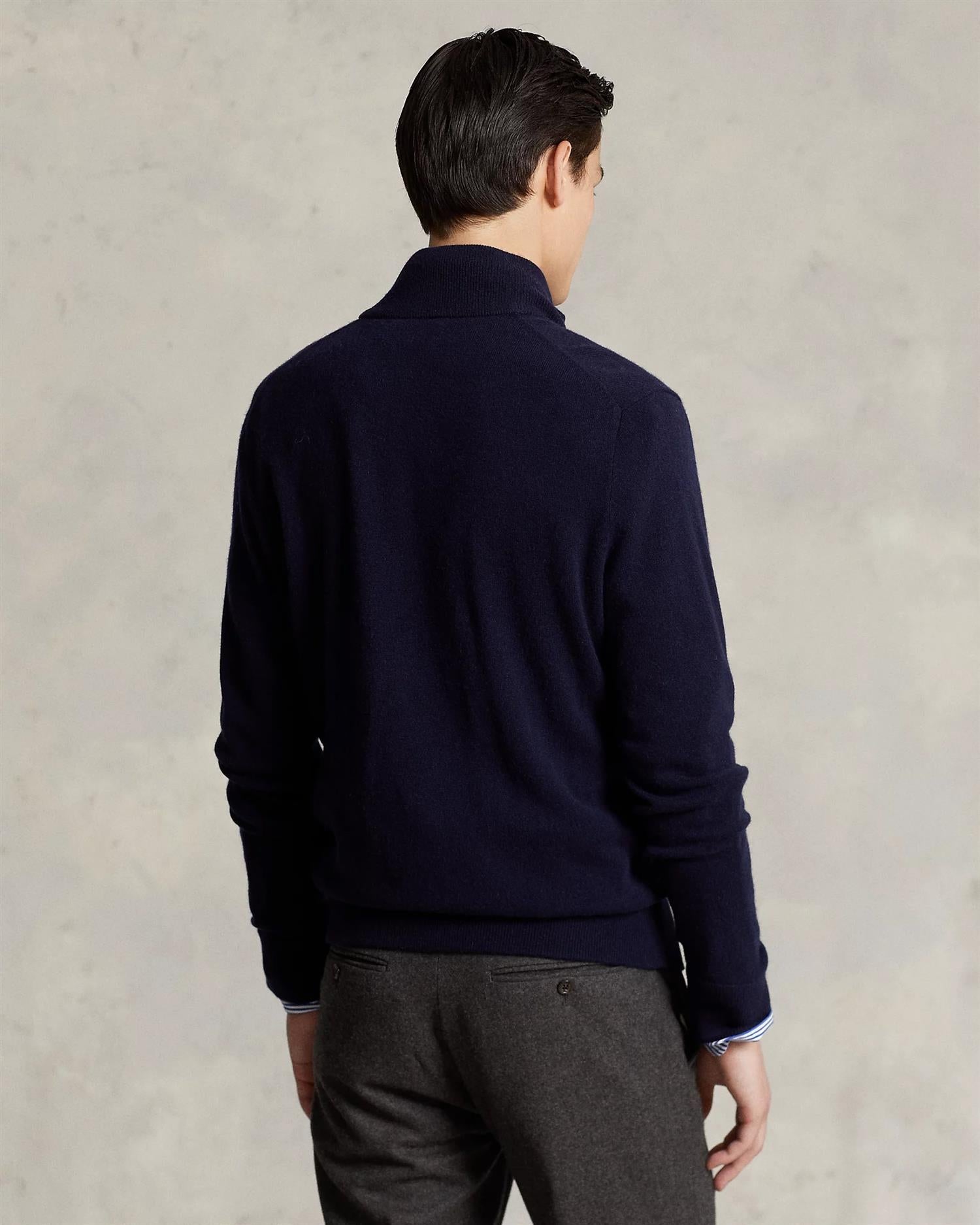 Merino Full Zip - Navy-Polo Ralph Lauren-www.gunnaroye.no
