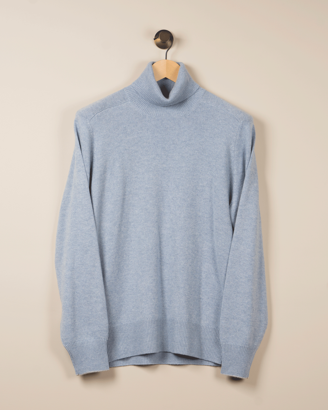 Cashmere turtleneck - Lys blå