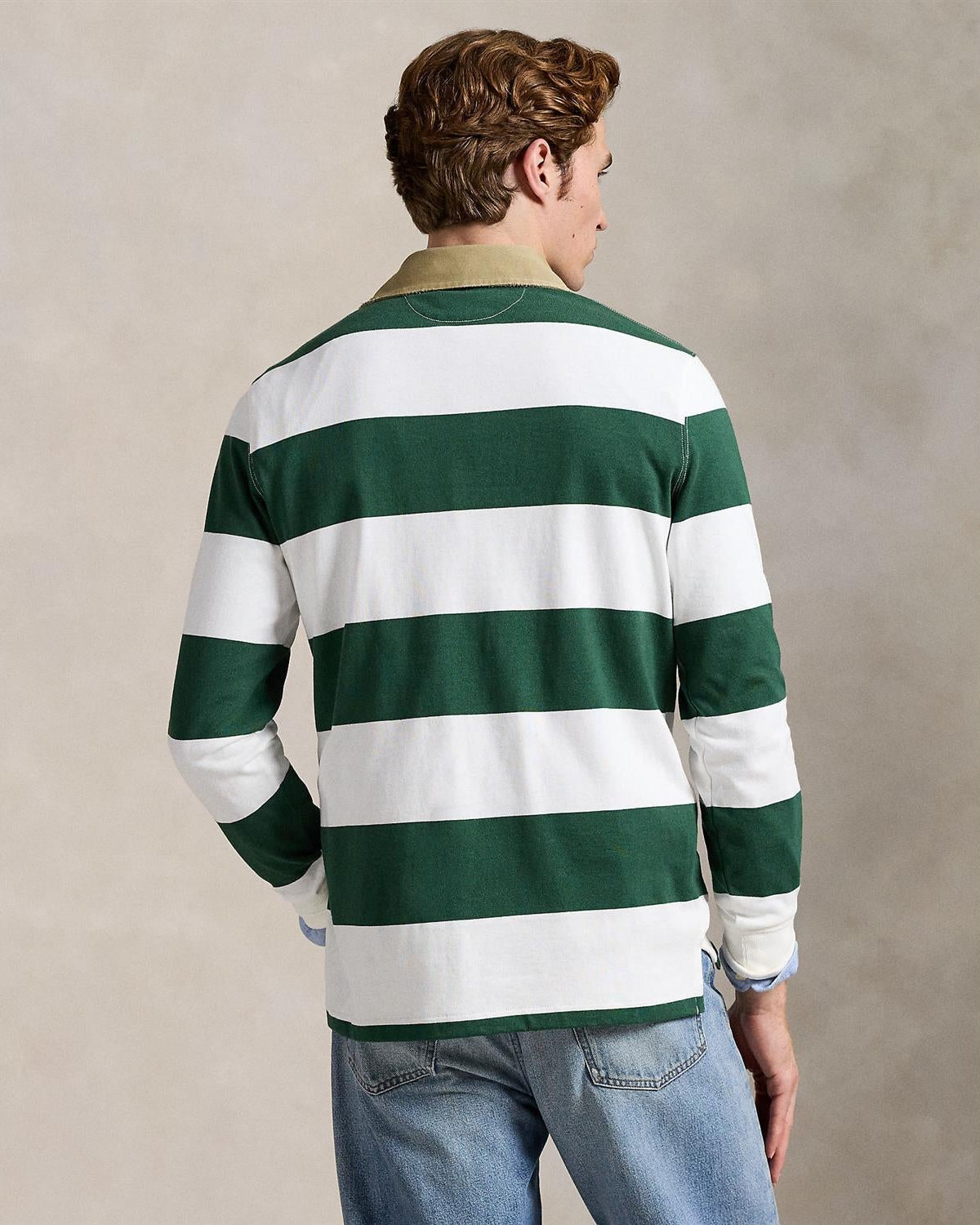 Stripet Rugby - Grønn/Krem