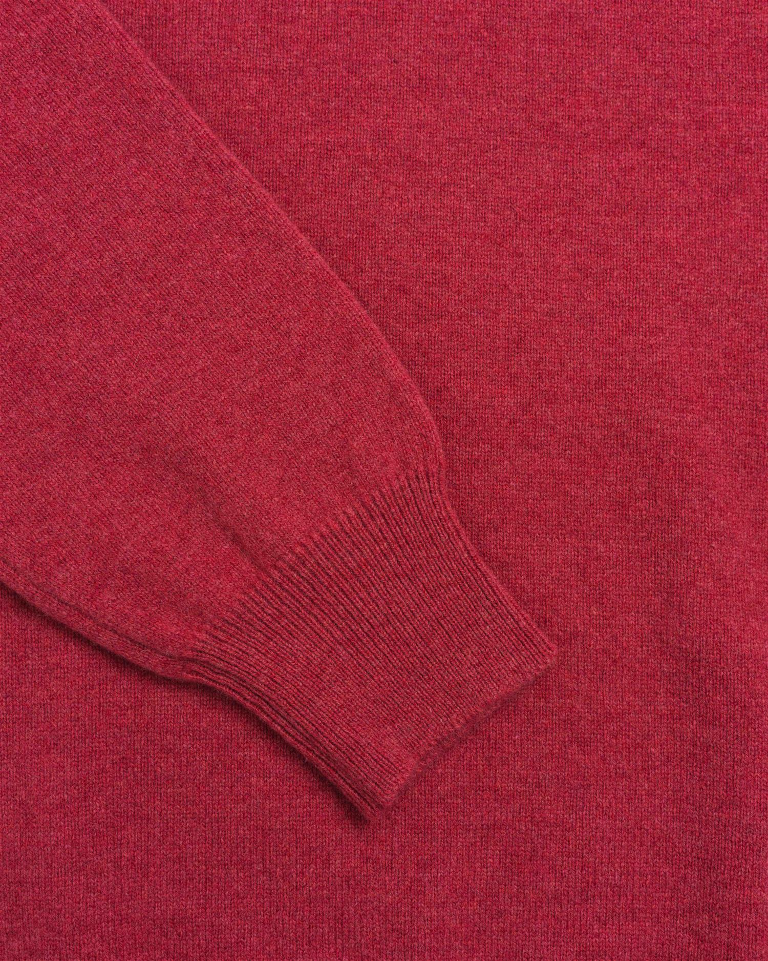 Rundhals Genser - Mørk Rosa