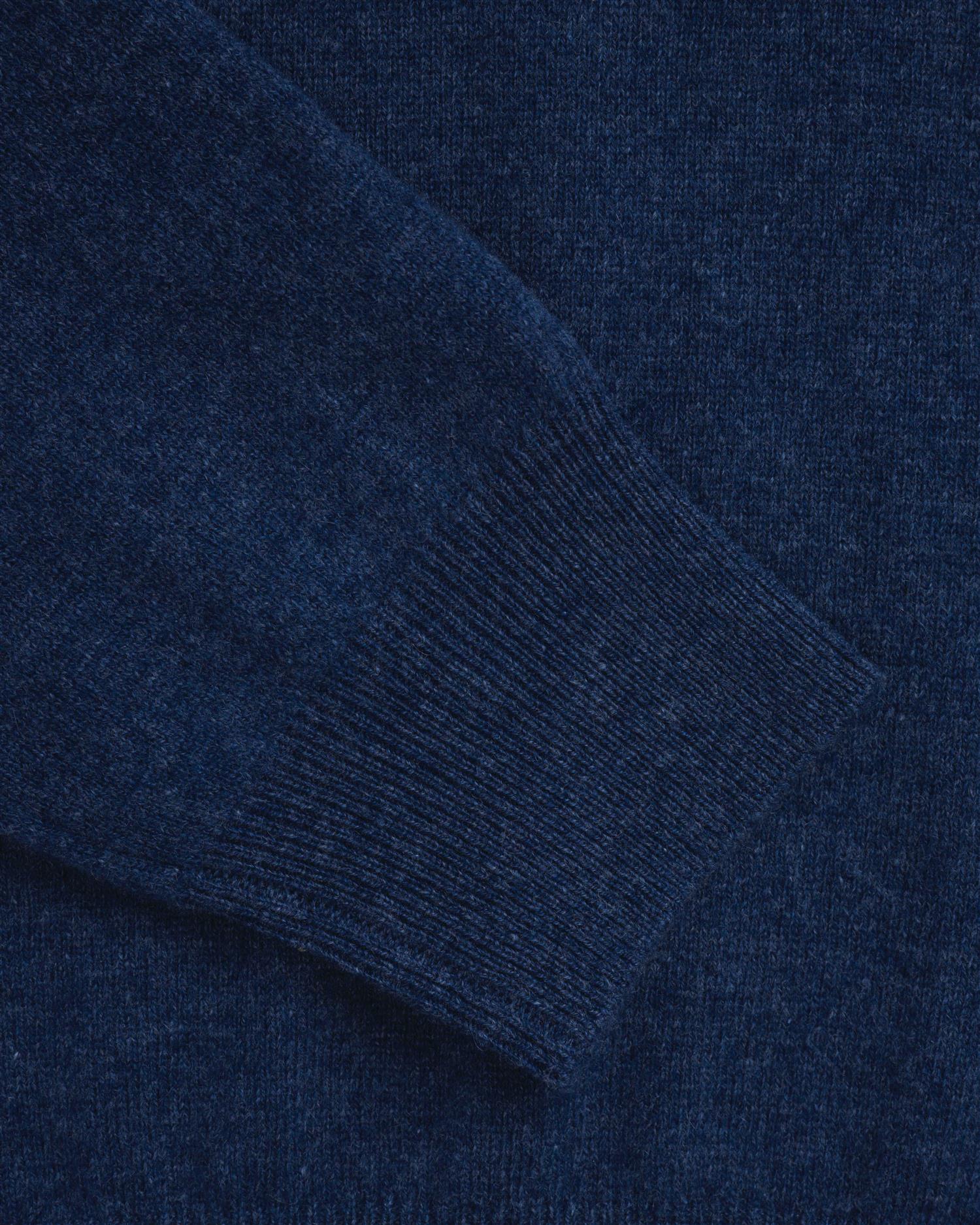 V-hals Genser - jeansblå
