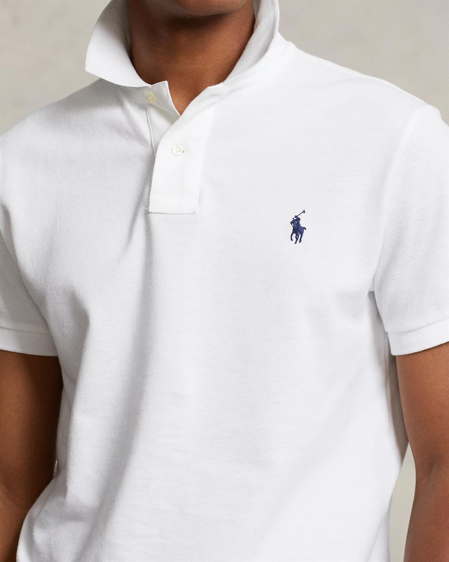 Custom Slim Fit Polo Hvit