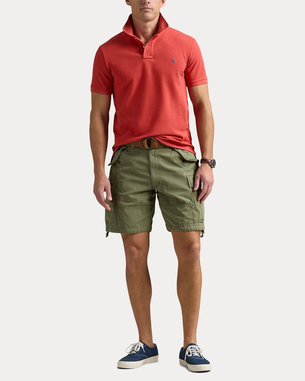 Custom Slim Fit Polo Rød