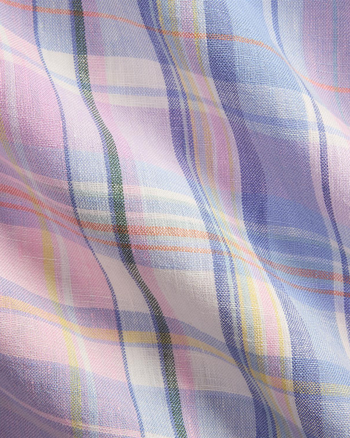 Lin Skjorte Rutet - Rosa