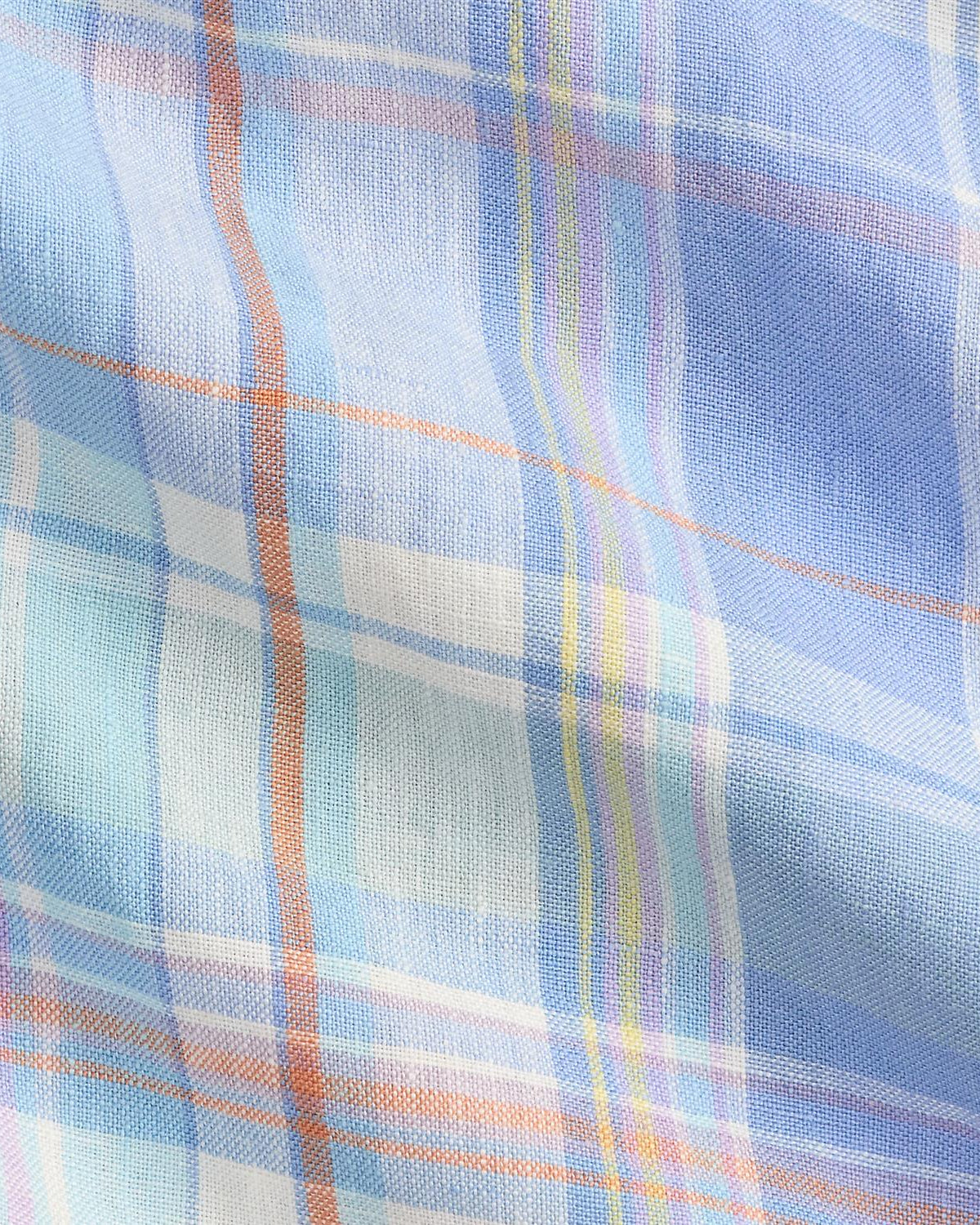 Lin Skjorte Rutet - Blå