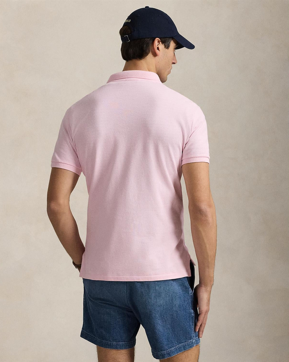 Custom Slim Fit Polo Rosa