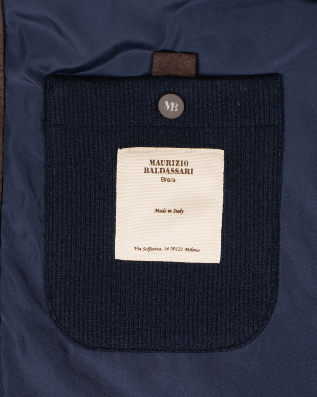 Knitted Shirt Jacket - Navy