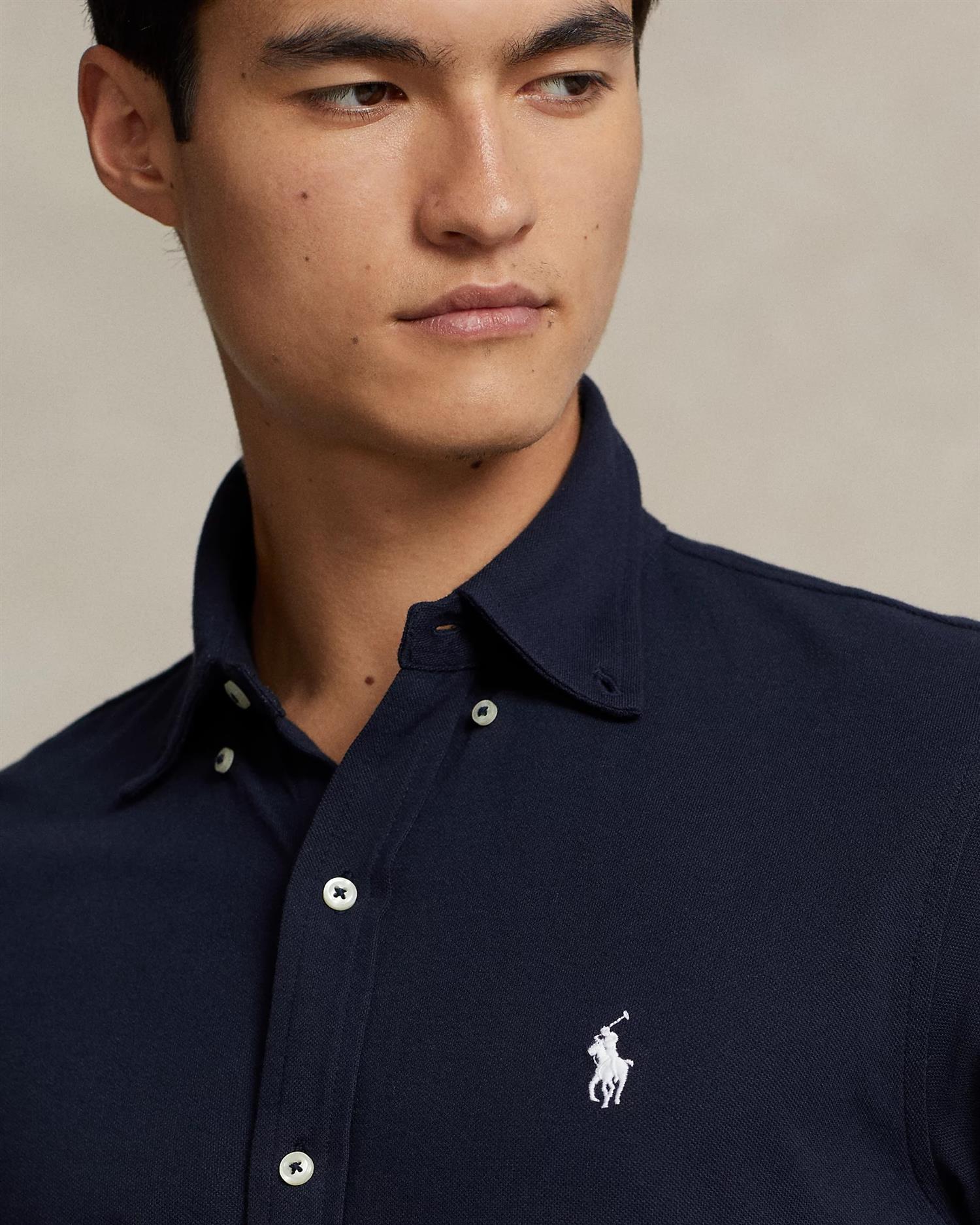 Featherweight Mesh Skjorte Navy