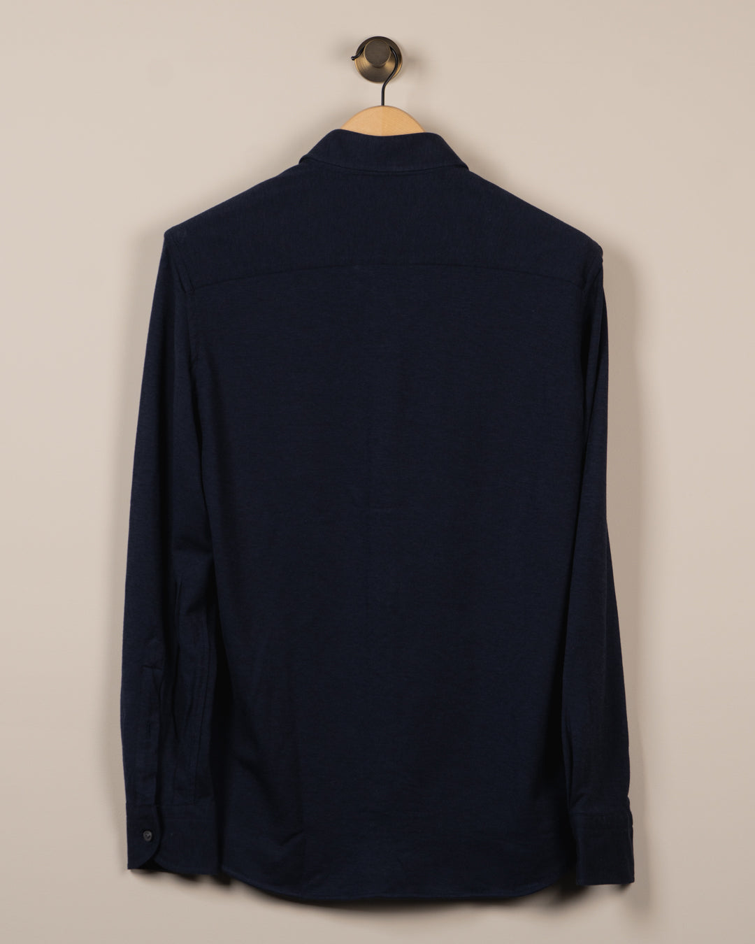 Ensfargete Flanell - Navy
