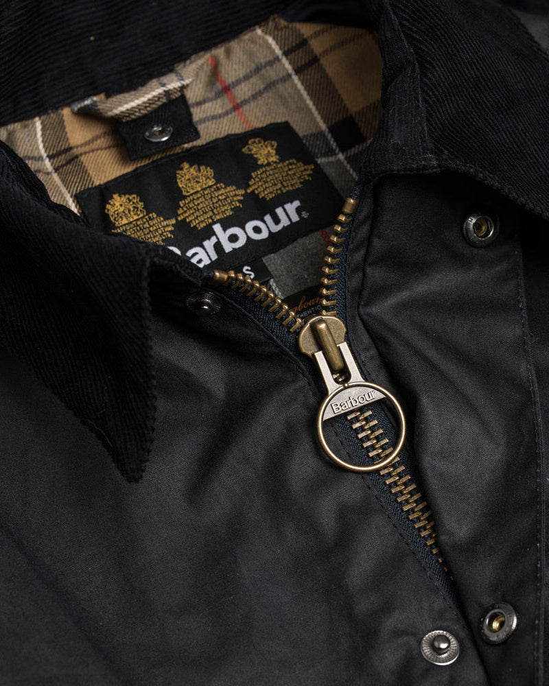 Ashby Waxed Jacket - Navy