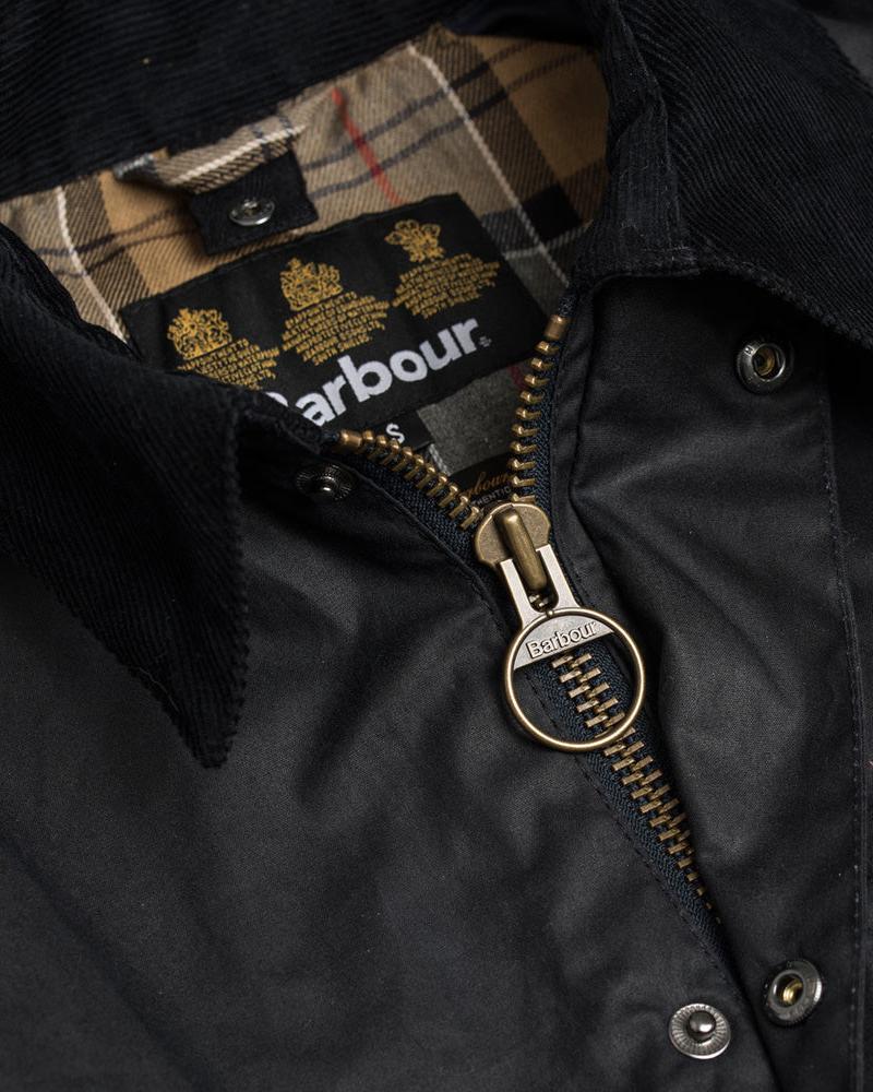 Ashby Waxed Jacket - Navy