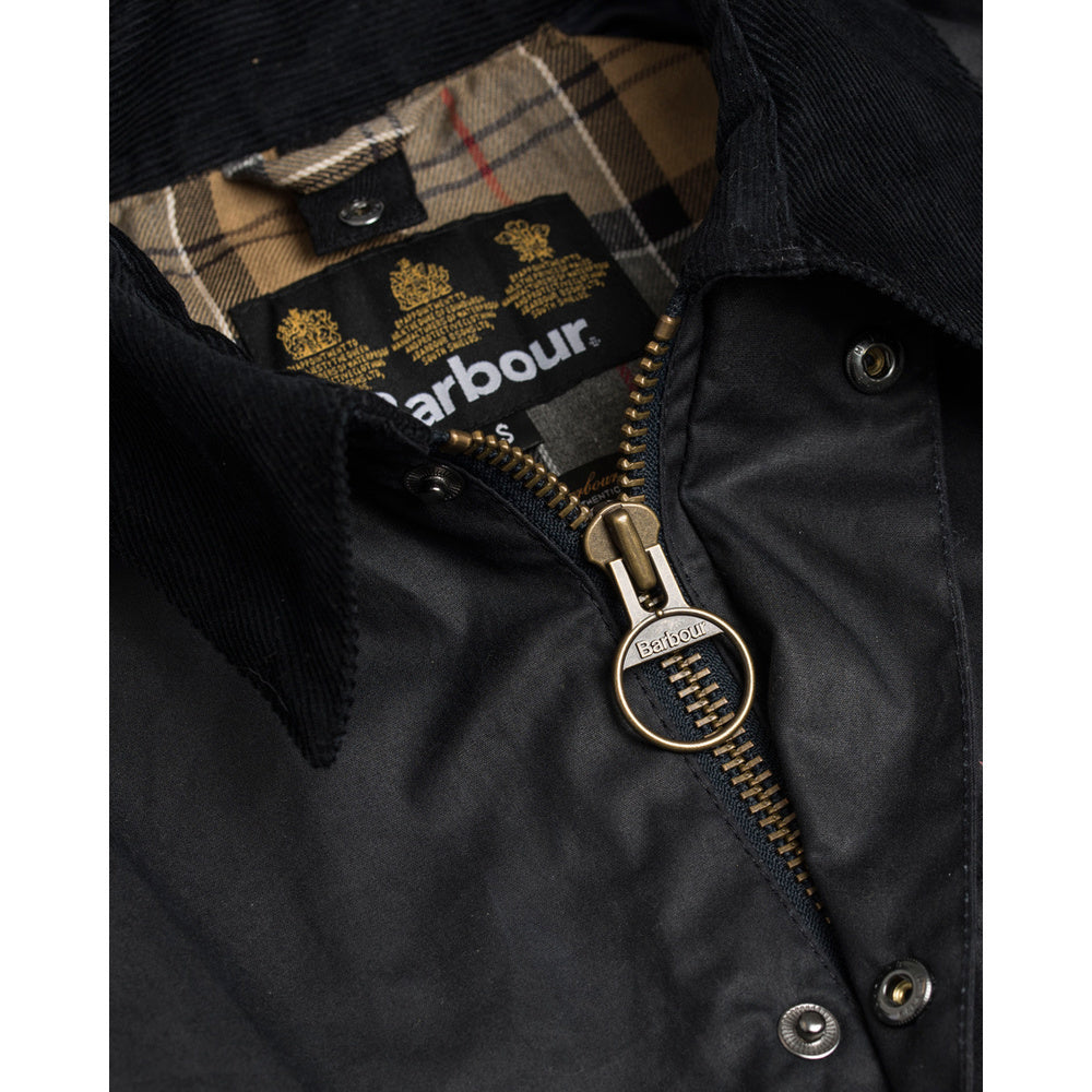 Ashby Waxed Jacket - Navy