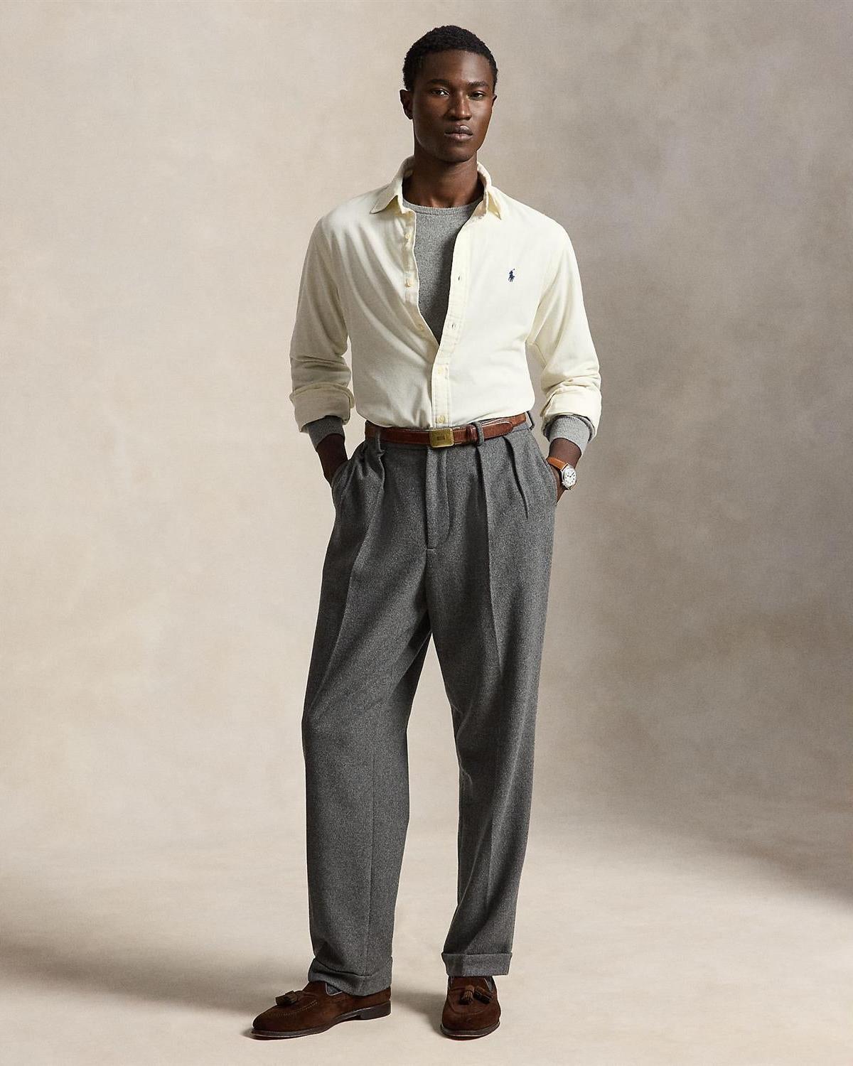 Cordroy custom fit - Krem