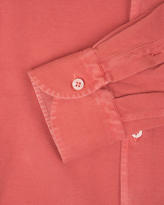 Pique Skjorte - Rød