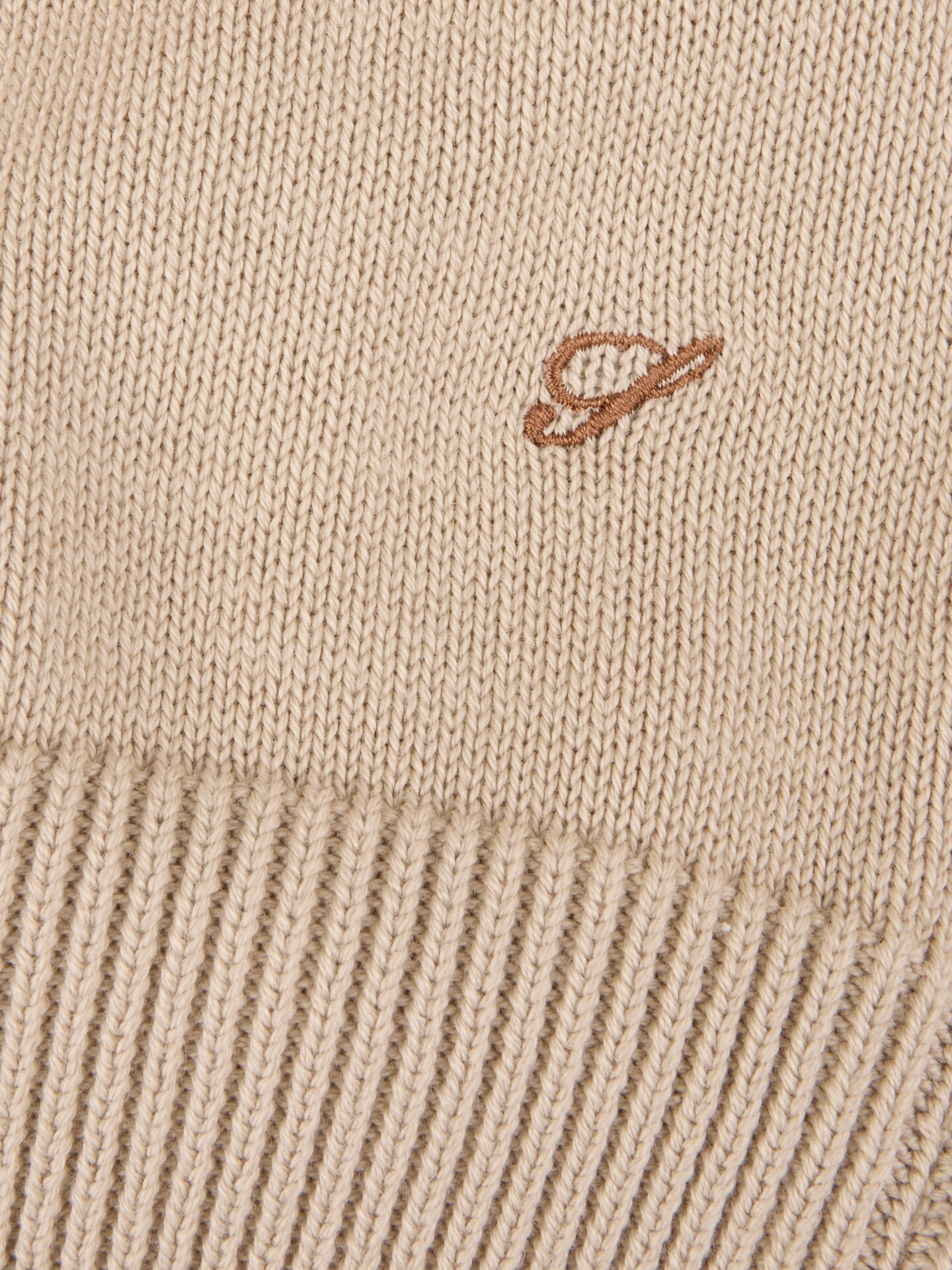 Rundhals Bomull - Beige
