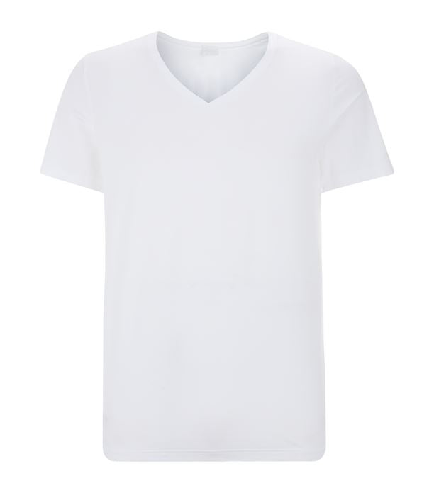 V-hals t-skjorte - Hvit