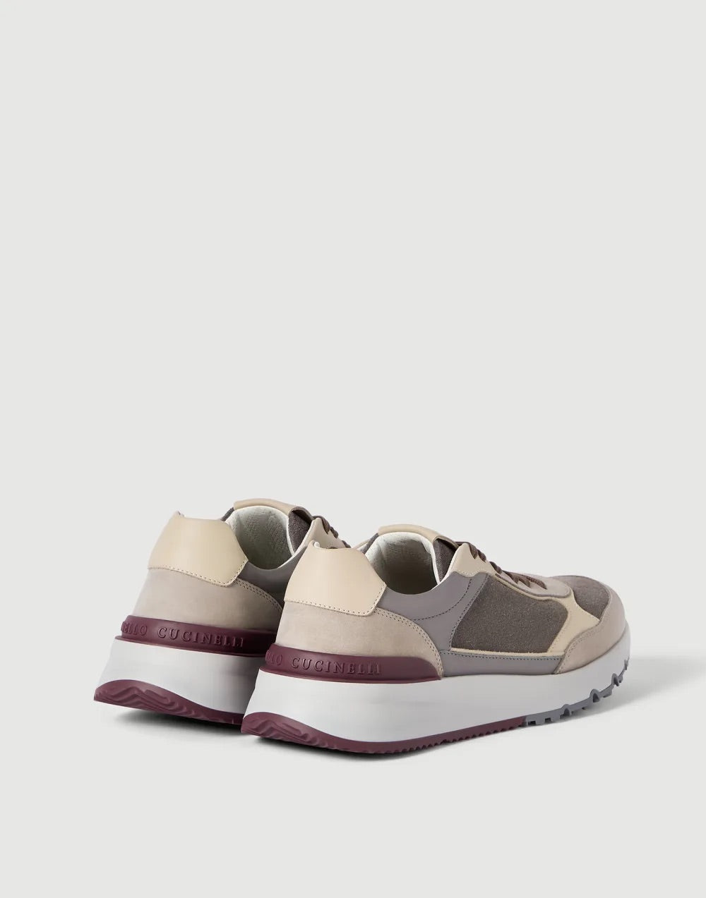 Nubuck and suede runners - Beige