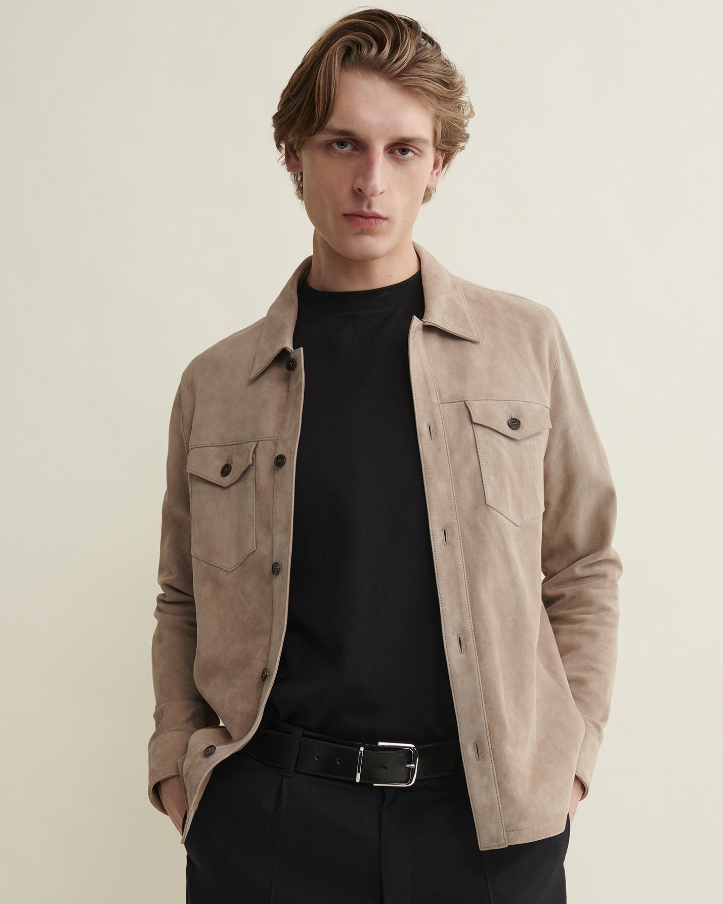 DEX Semsket skinn Western Overshirt