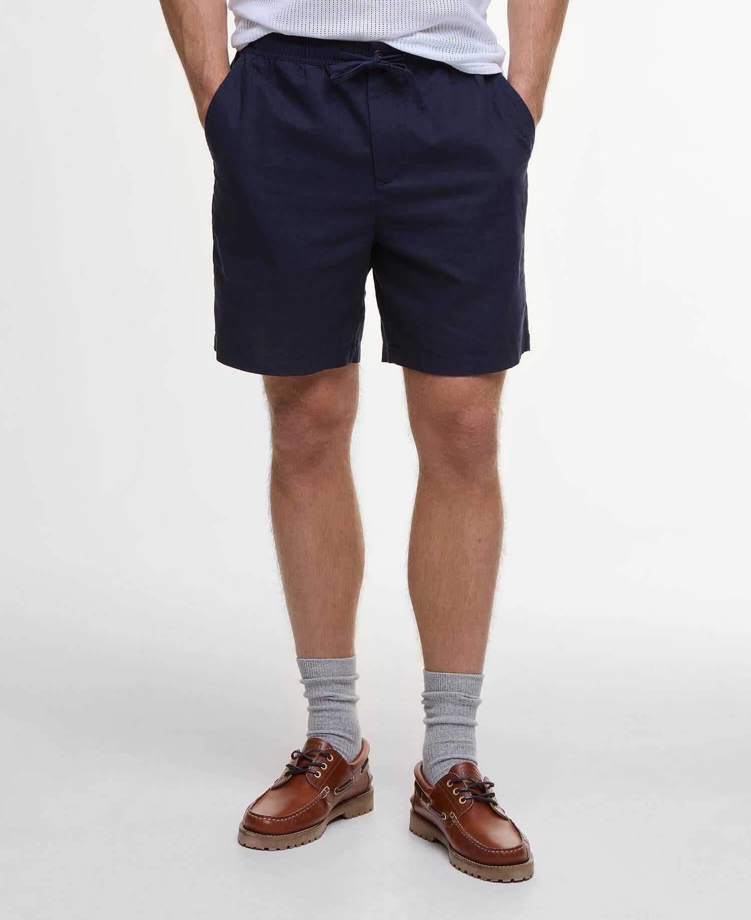 Seersucker Shorts - Navy