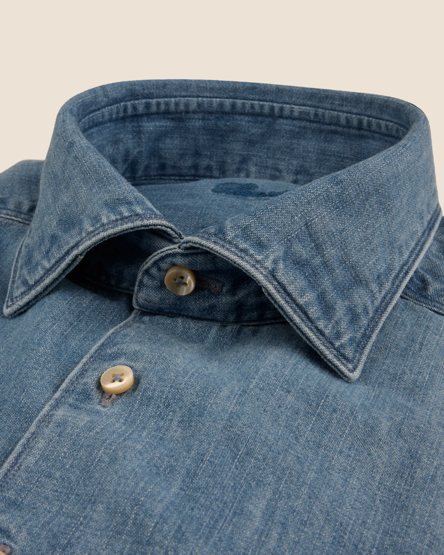 Regular Denim Pocket Overshirt - Blå