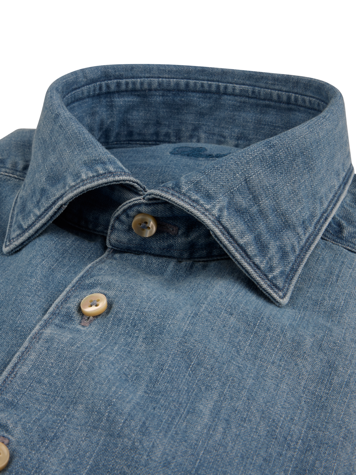 Regular Denim Pocket Overshirt - Blå