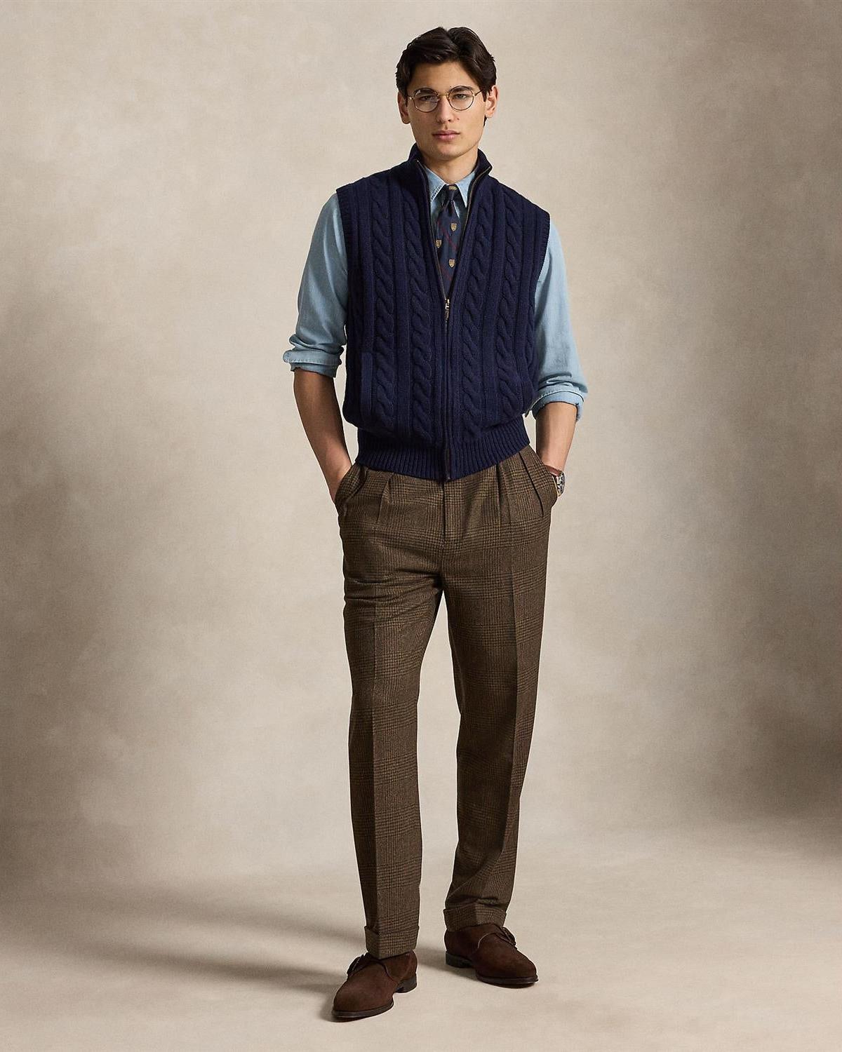 Vest m/Zip - Navy