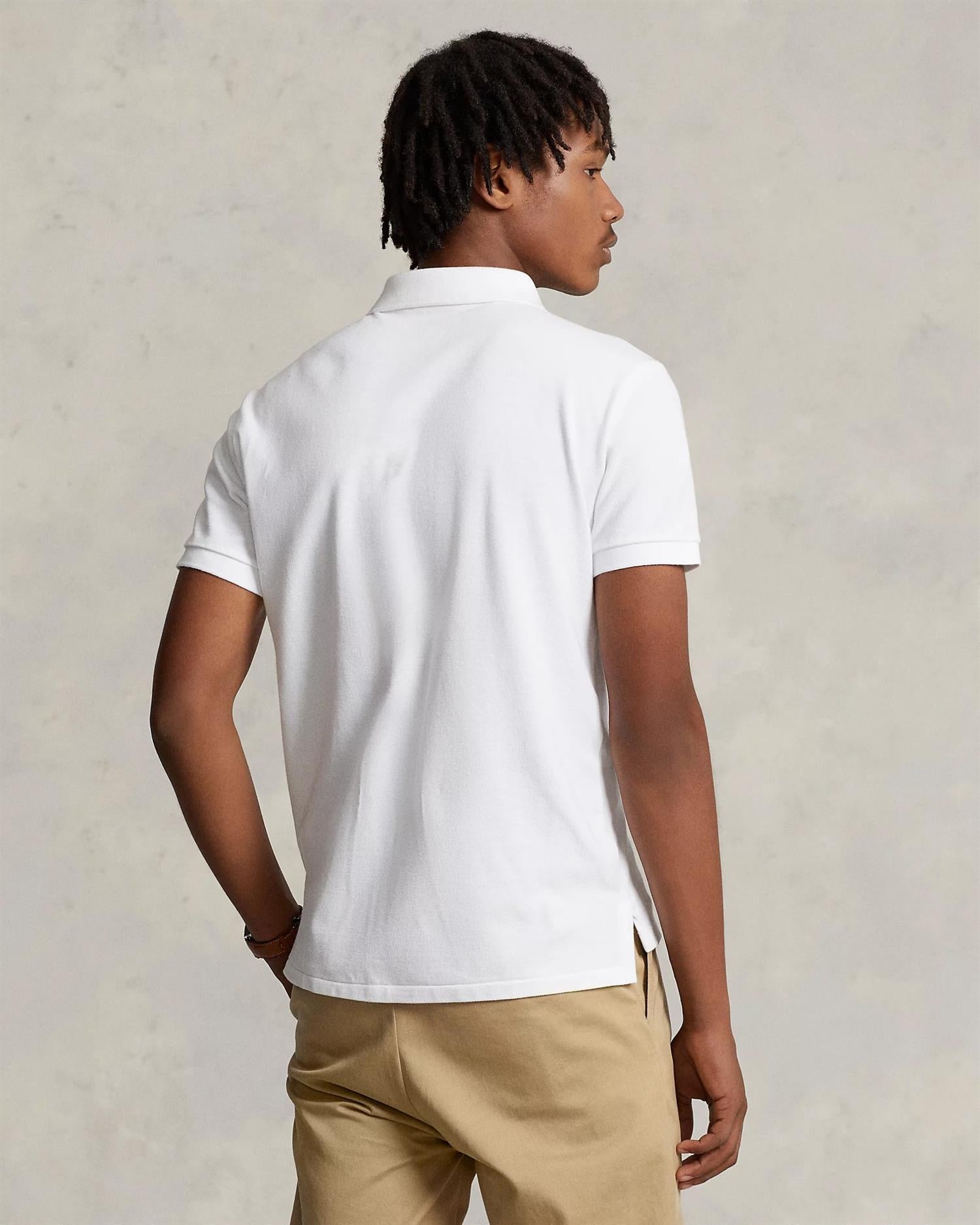 Custom Slim Fit Polo Hvit
