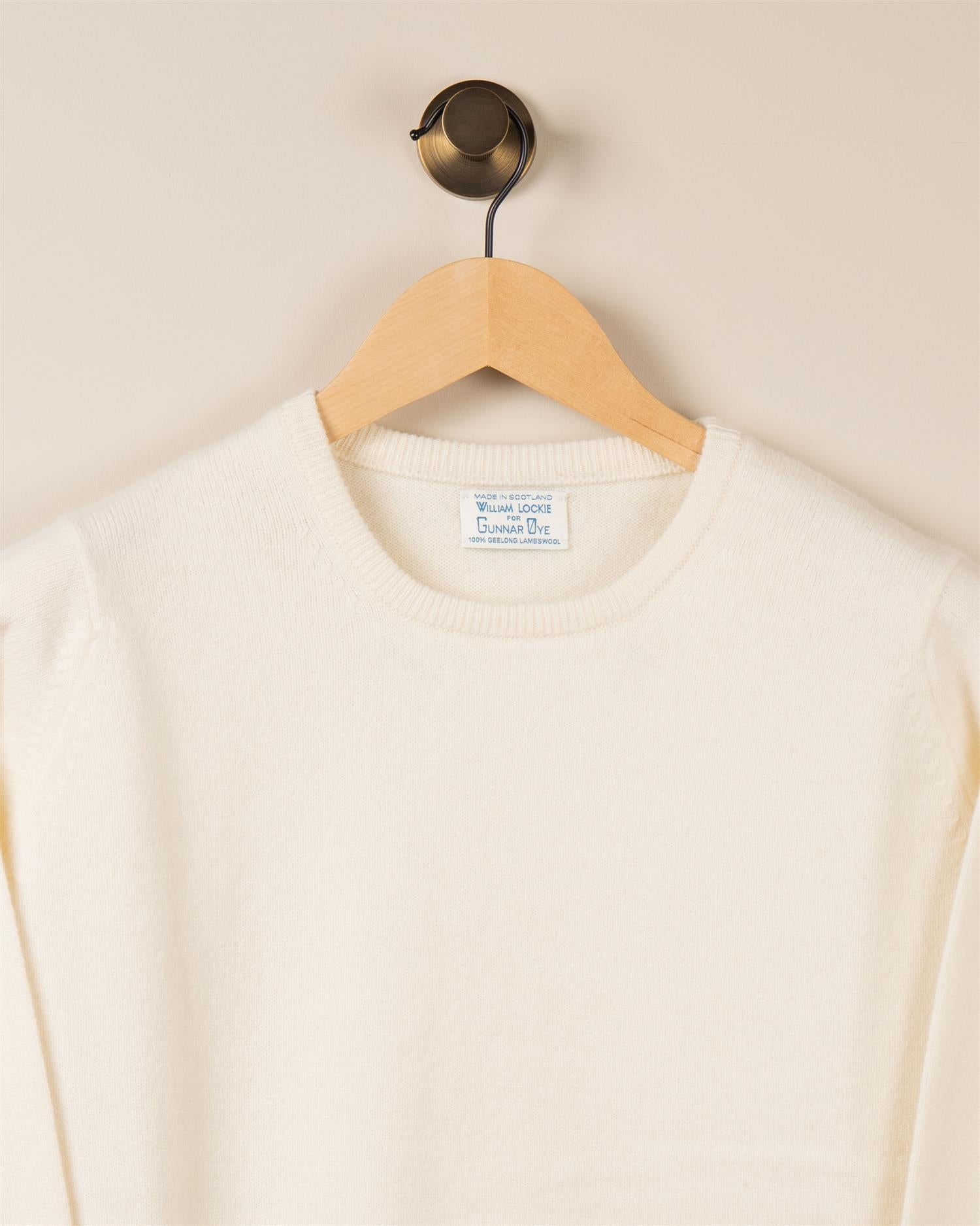 Rundhals Genser - Krem