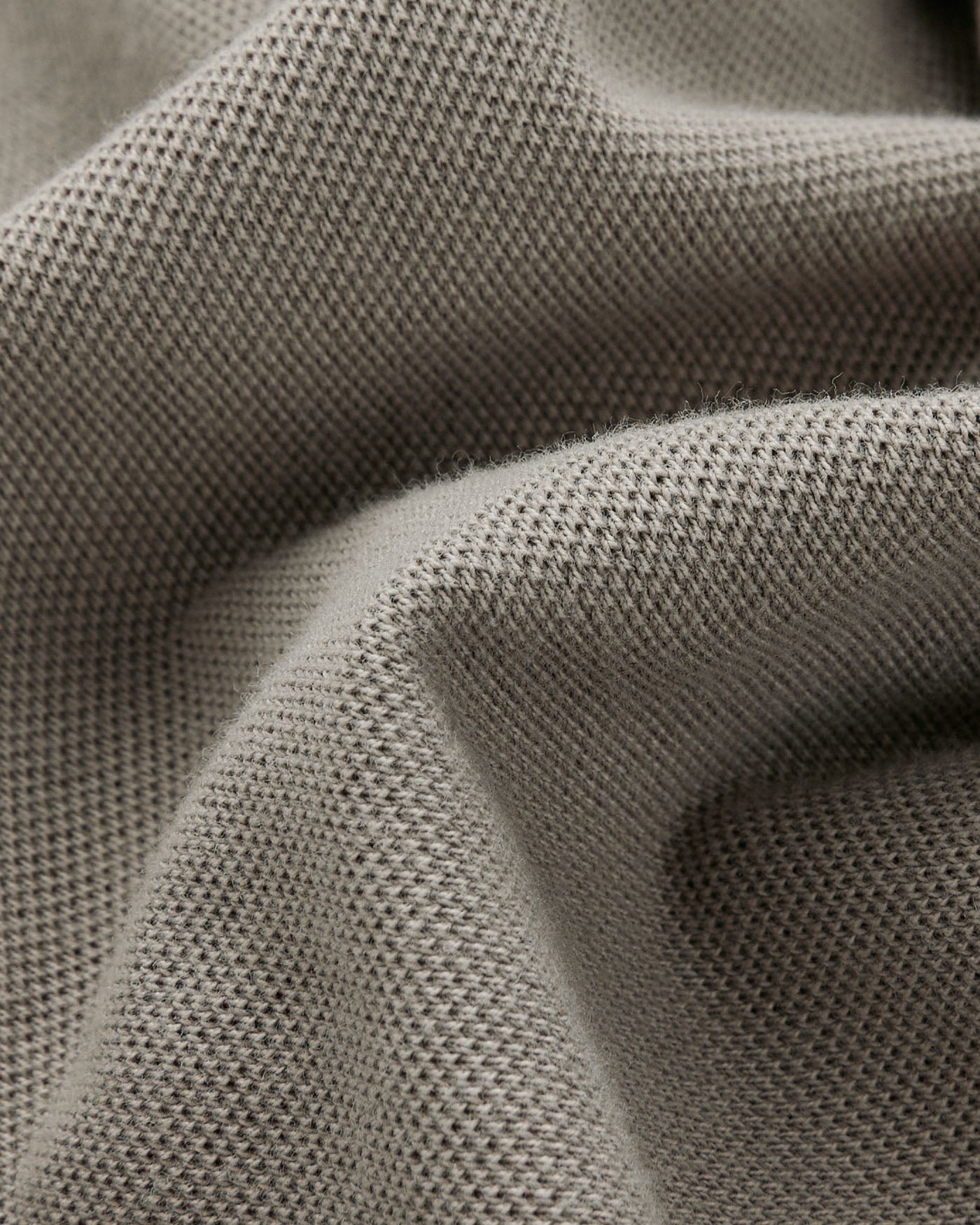 Jersey Skjorte Børstet Bomull - Mørk Beige