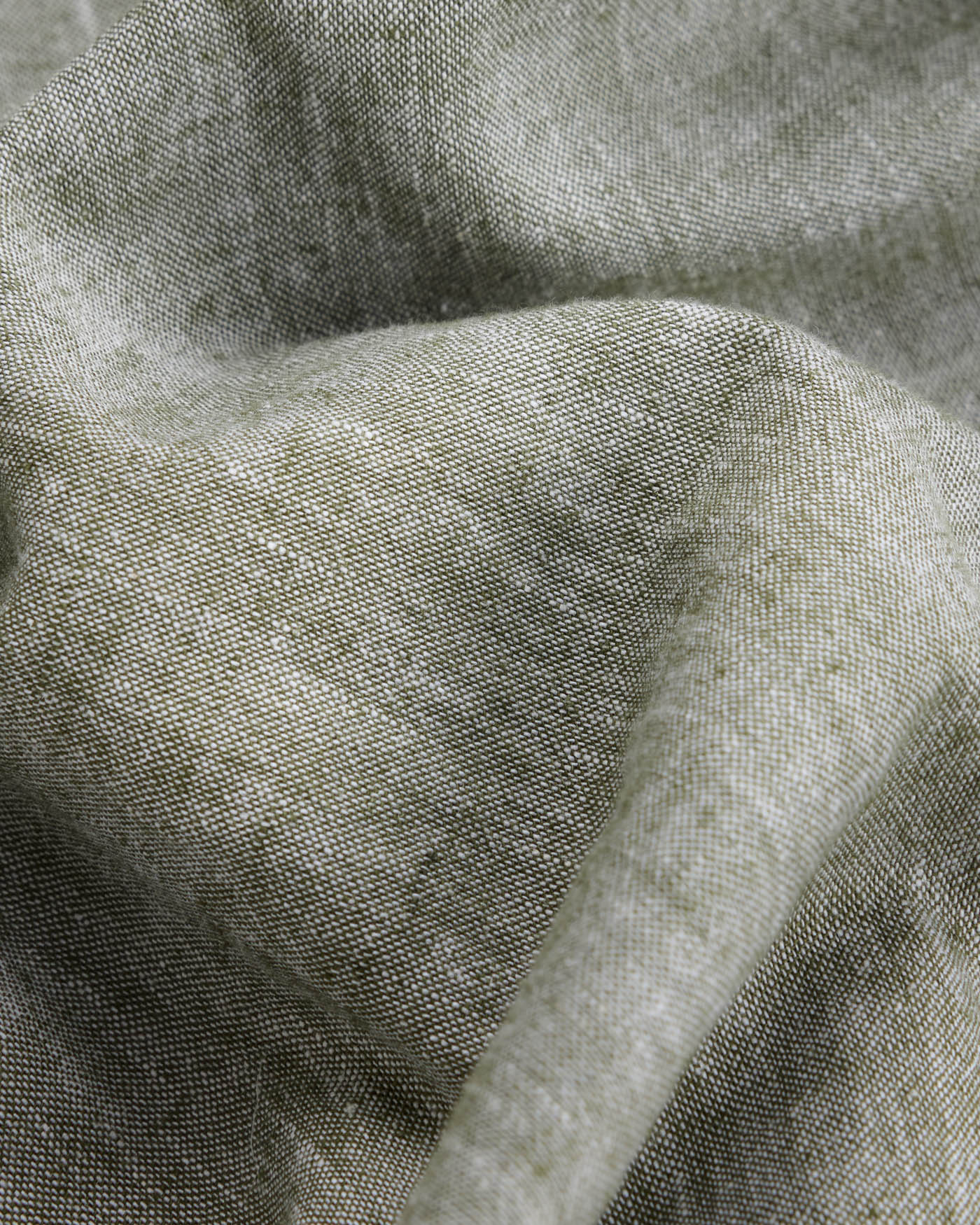 Kortermet skjorte Lin/Bomull - Grønn