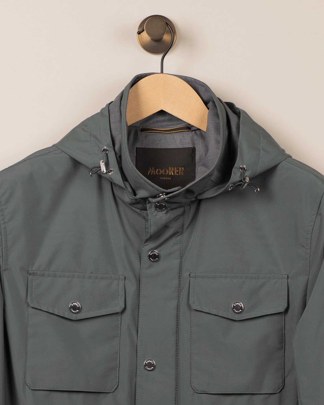 Kort Ytterjakke m/Lommer - Grønn