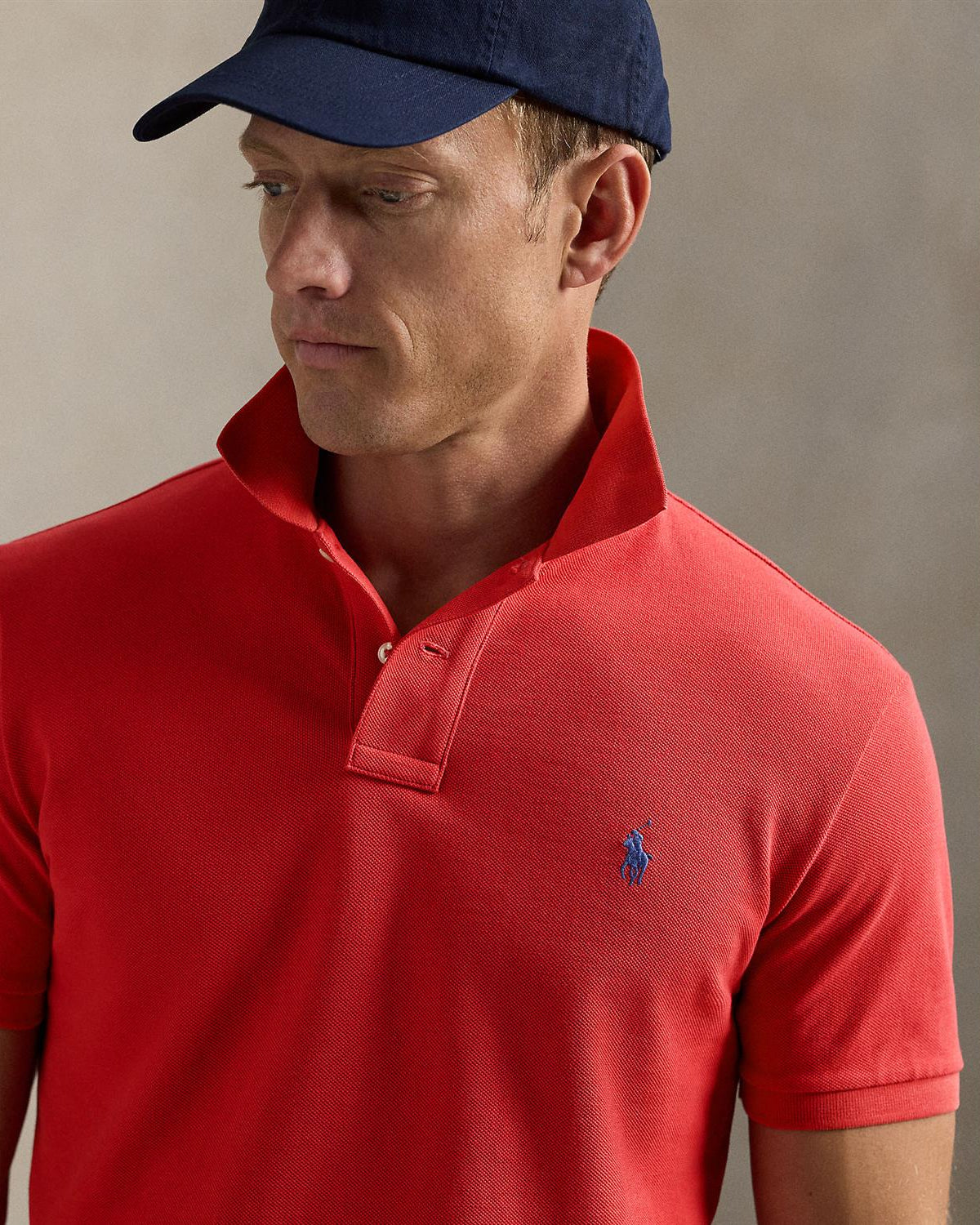 Custom Slim Fit Polo Rød