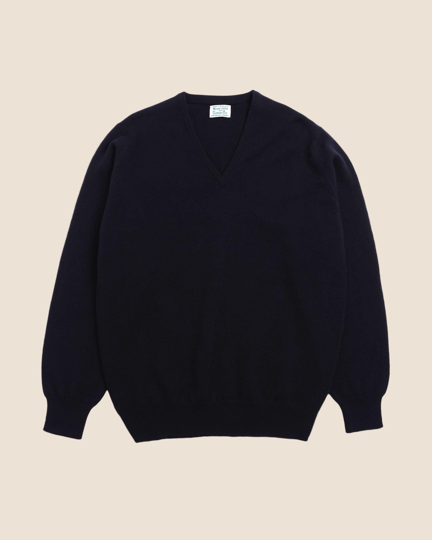 V-hals Genser - Navy-William Lockie-www.gunnaroye.no