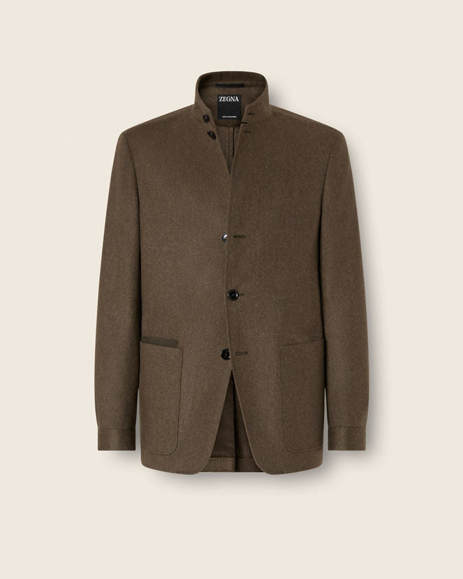 Olive Green Multimélange Oasi Cashmere Il Conte Jacket