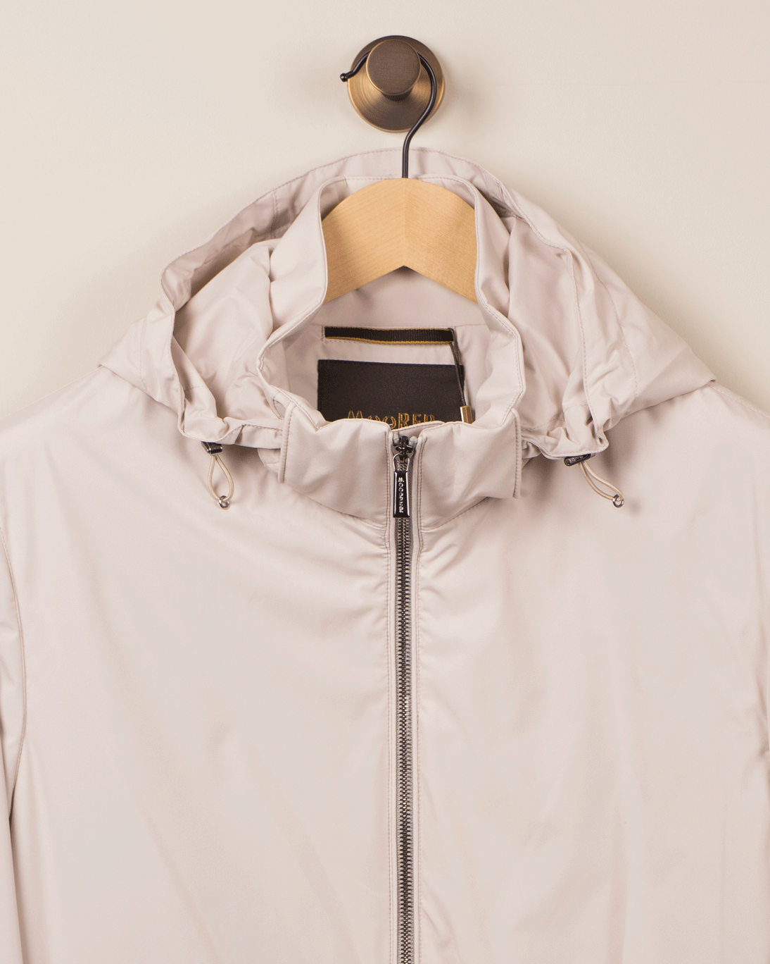 Kort Ytterjakke m/Hette - Beige