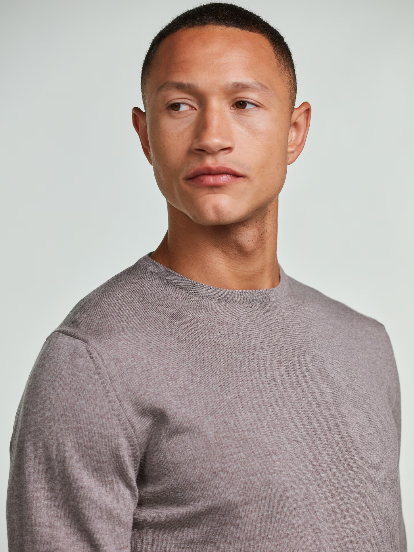 Merino Crew neck - Brun