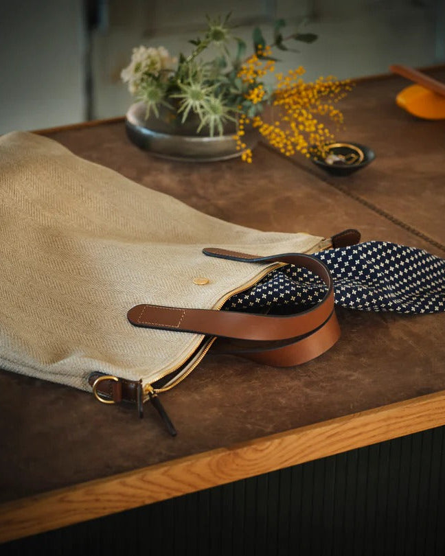 M/S Shopper Herringbone - Beige